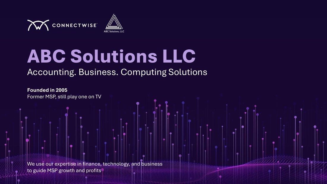 ABC Solutions investor deck title slide