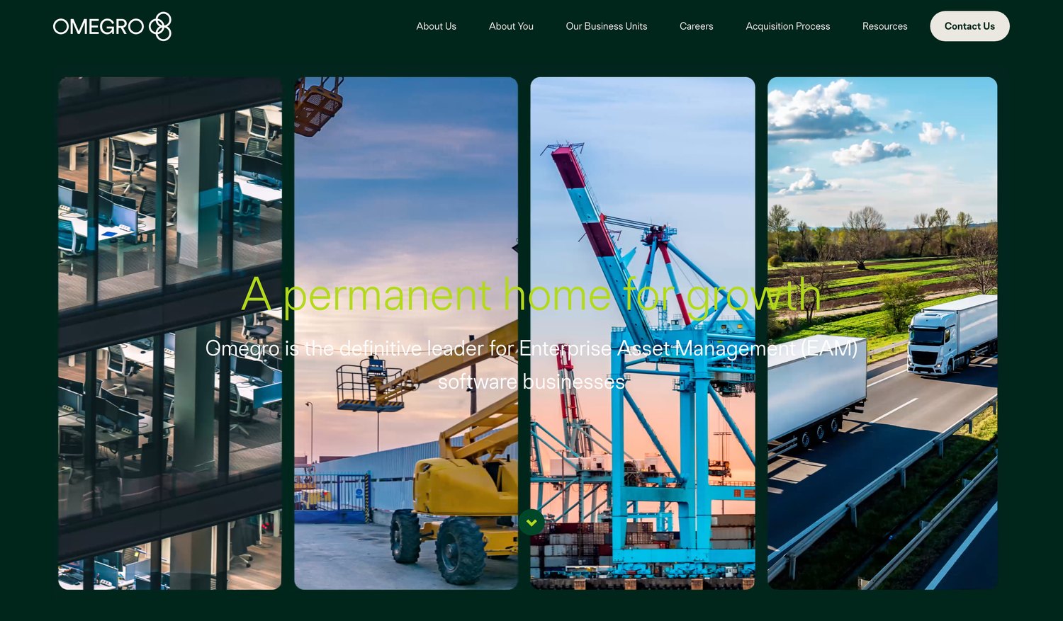 Omegro website