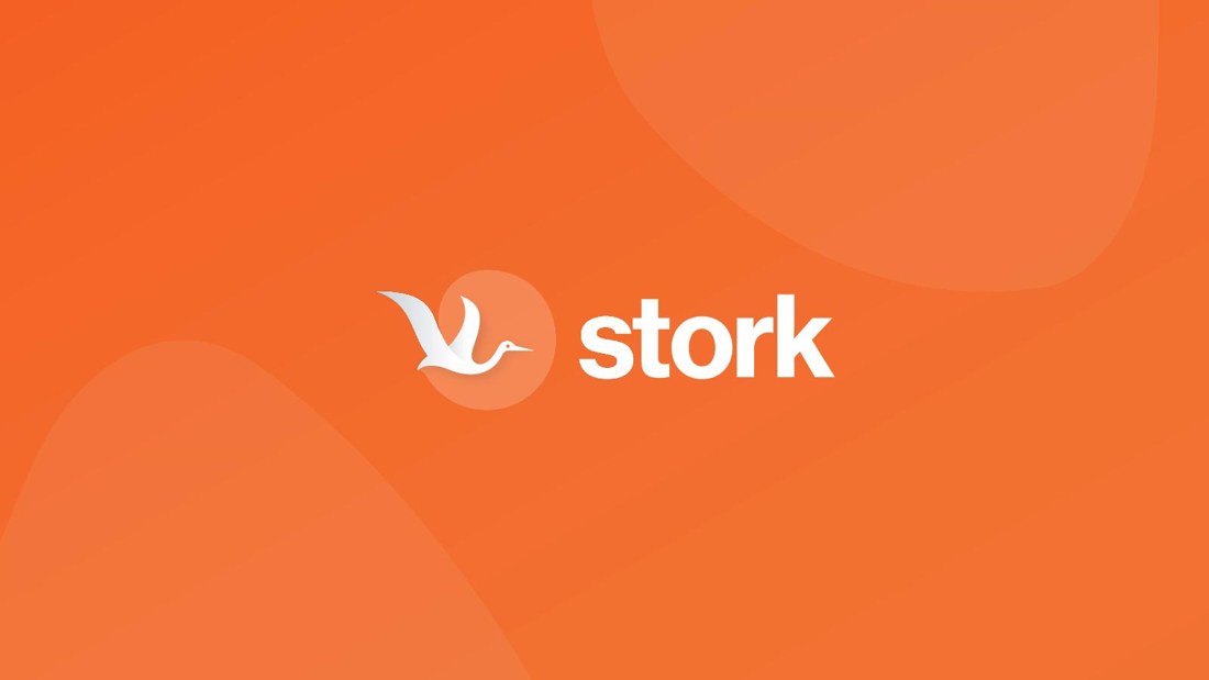 Stork seed pitch deck title slide